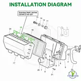 golf cart air filter cover latches for EZGO